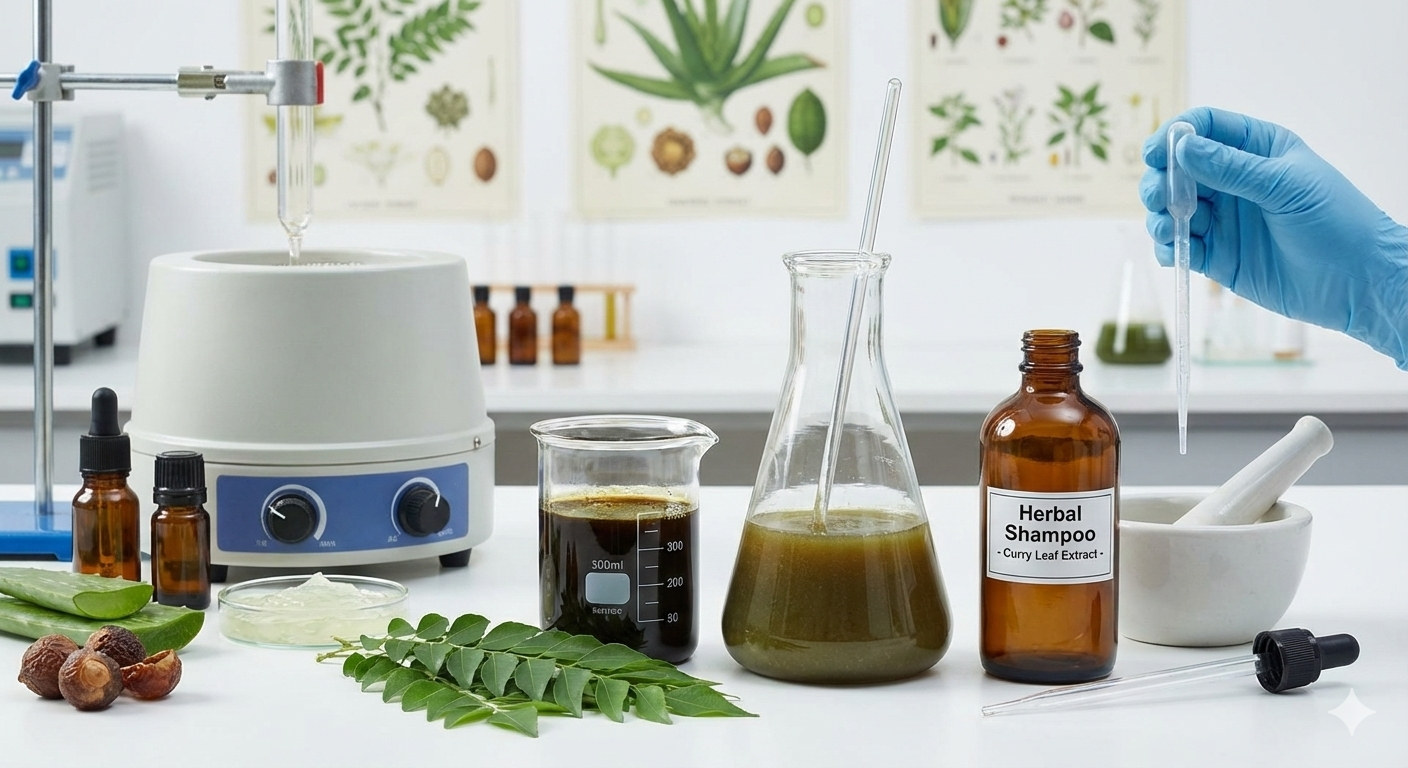 ارائه فرمولاسیون جدید شامپوی گیاهی با استفاده از عصاره برگ درخت کاری