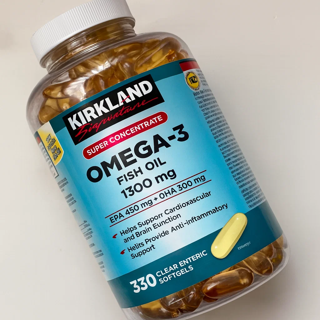 سافت ژل امگا ۳ روغن ماهی کرکلند 1300 میلی‌گرم (Kirkland Omega-3 Fish Oil)