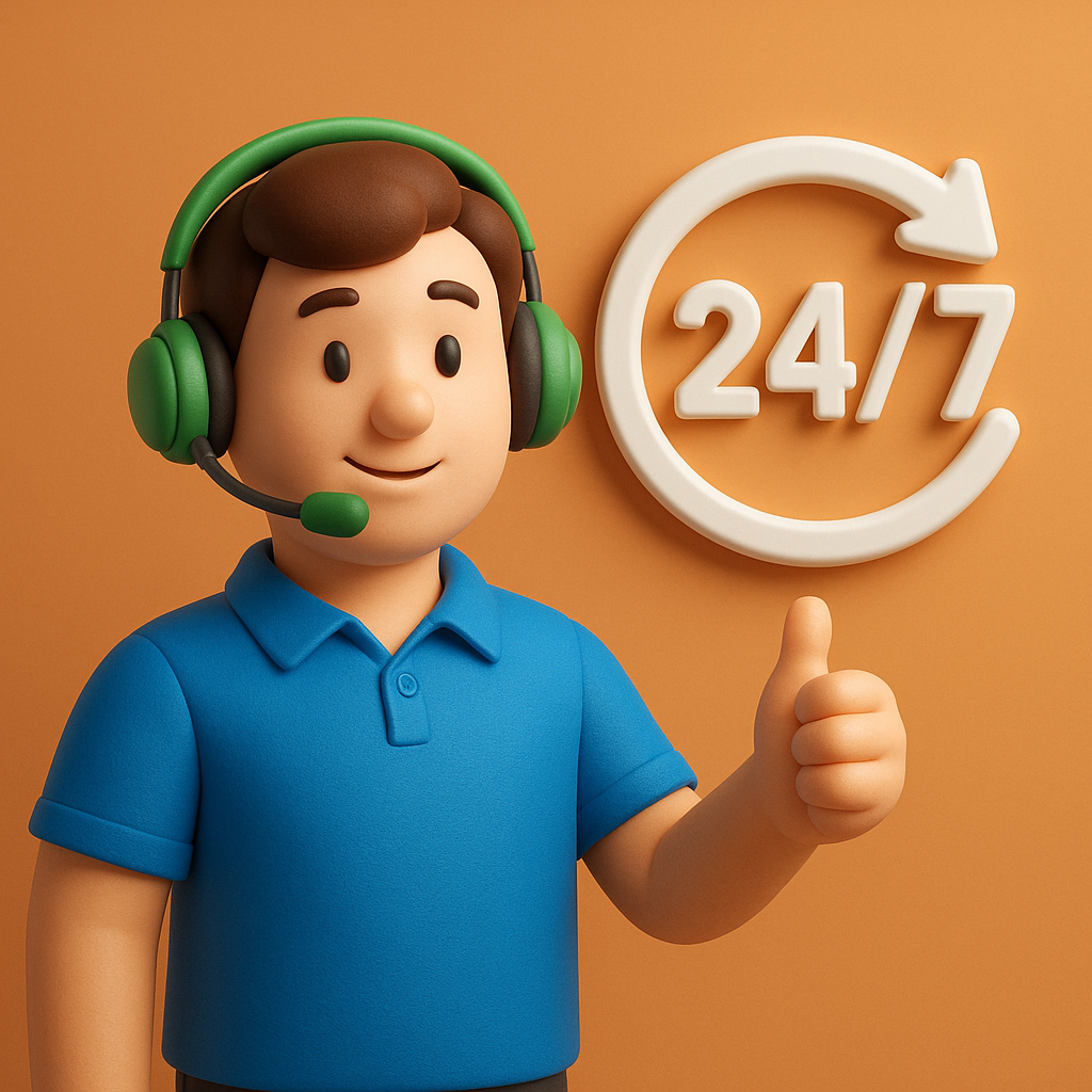 پشتیبانی 24 ساعته